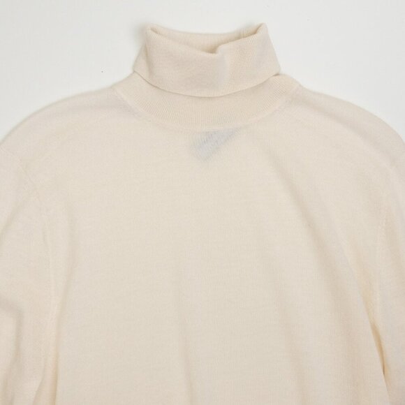 TIGER OF SWEDEN Merino Wool Turtleneck Sweater Nevile Pullover in Ivory Medium - Picture 6 of 16